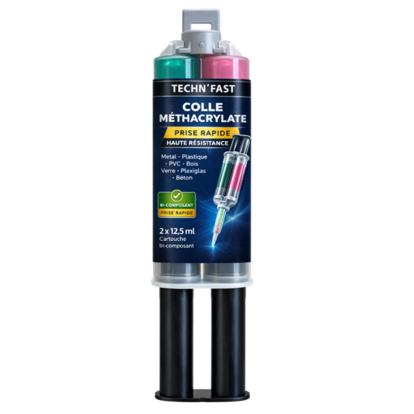 Colle méthacrylate bi-composant TECHN’FAST prise rapide 2x12,5 ml