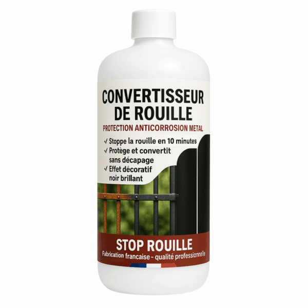 convertisseur de rouille STOPROUILLE — traitement antirouille pour métaux ferreux