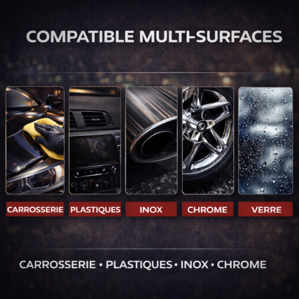 nettoyant lustrant sans rinçage voiture compatible multi-surfaces