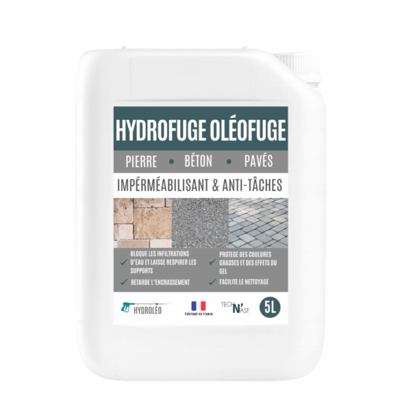hydrofuge oléofuge pour sols en pierre béton et pavés – imperméabilisant anti-taches