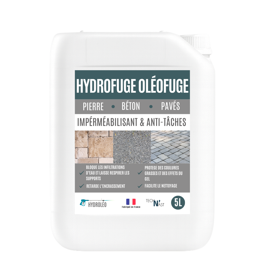 hydrofuge oléofuge pour sols en pierre béton et pavés – imperméabilisant anti-taches