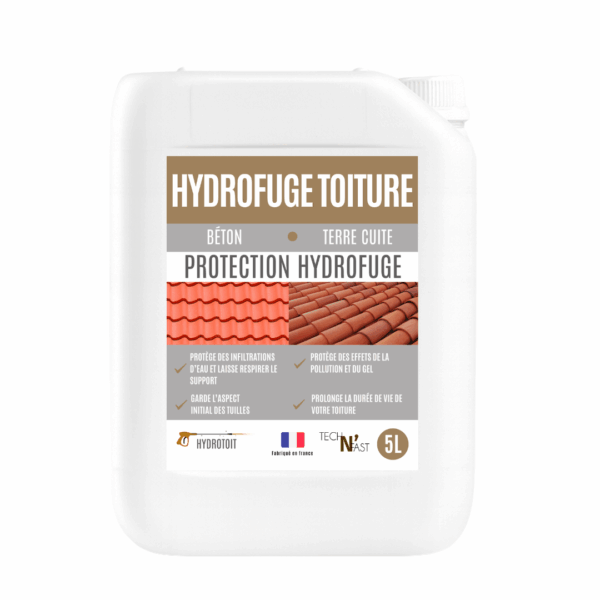 hydrofuge toiture terre cuite béton – bidon de protection hydrofuge TechN’Fast