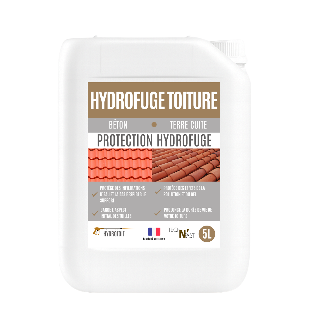 hydrofuge toiture terre cuite béton – bidon de protection hydrofuge TechN’Fast