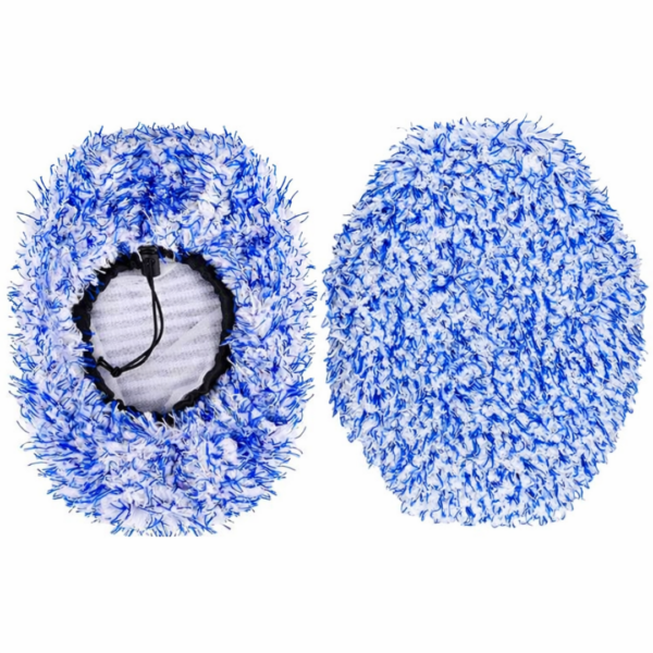 Housse de brosse de lavage voiture en microfibre, vue intérieure et extérieure