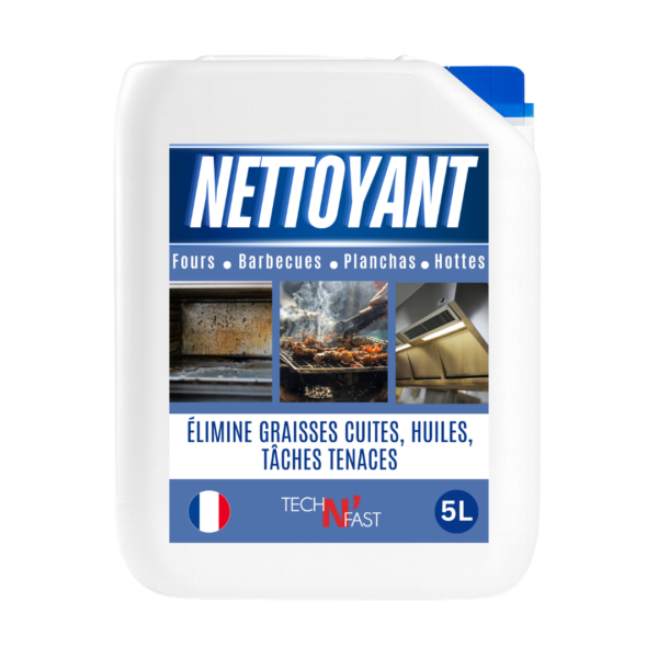 Dégraissant plancha professionnel gélifié 5L – nettoyant four, barbecue et hotte ultra puissant