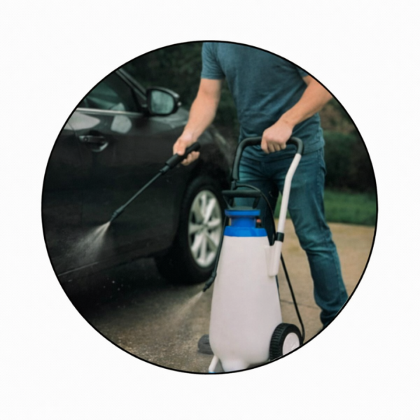 pulvérisateur électrique autonome pour le nettoyage de véhicule