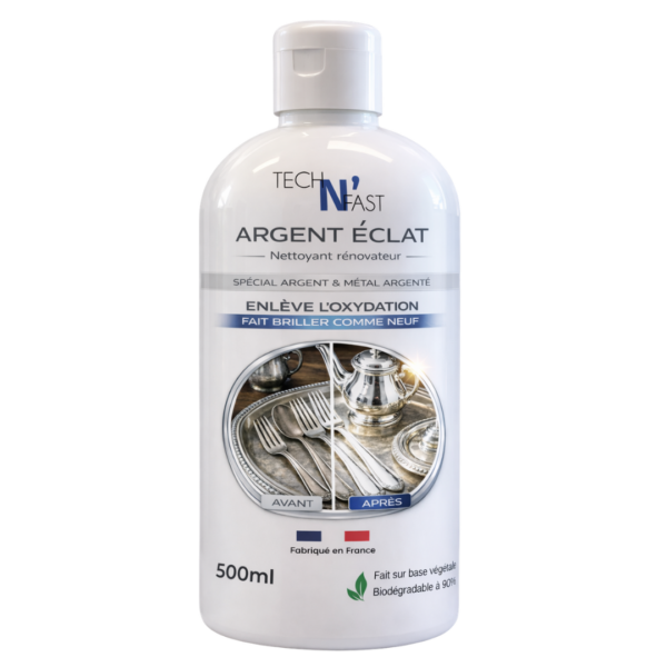 Nettoyant argent pâte rénovatrice pour argenterie élimine oxydation et ravive brillance