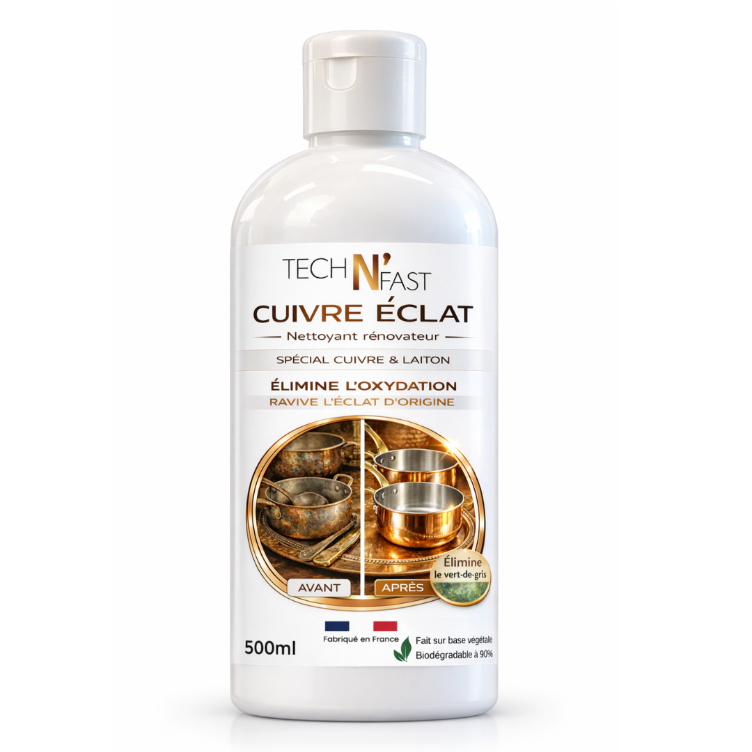 Nettoyant cuivre et laiton pâte rénovatrice élimine vert de gris et ravive brillance
